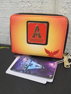 Loungefly Orange-to-Yellow Avatar Gradient Zip Wallet